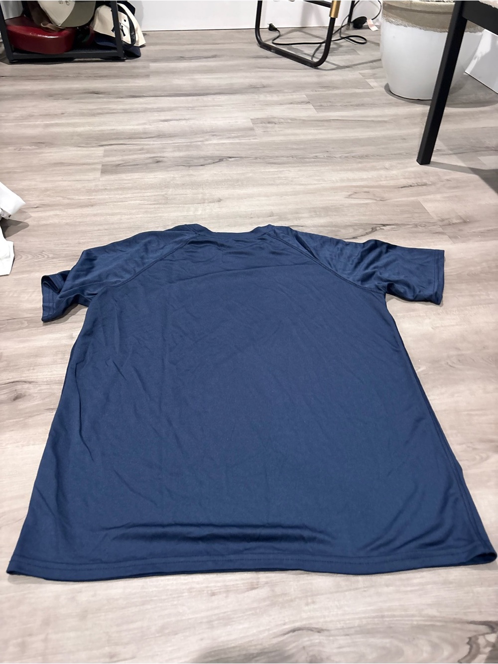 Men's Navy Performance Tee - Picture 3 of 3